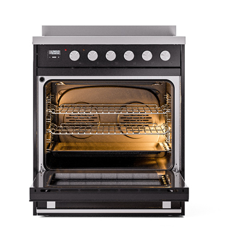 ILVE_UPI304QMPBK_Professional_Plus_II_oven_door_opened