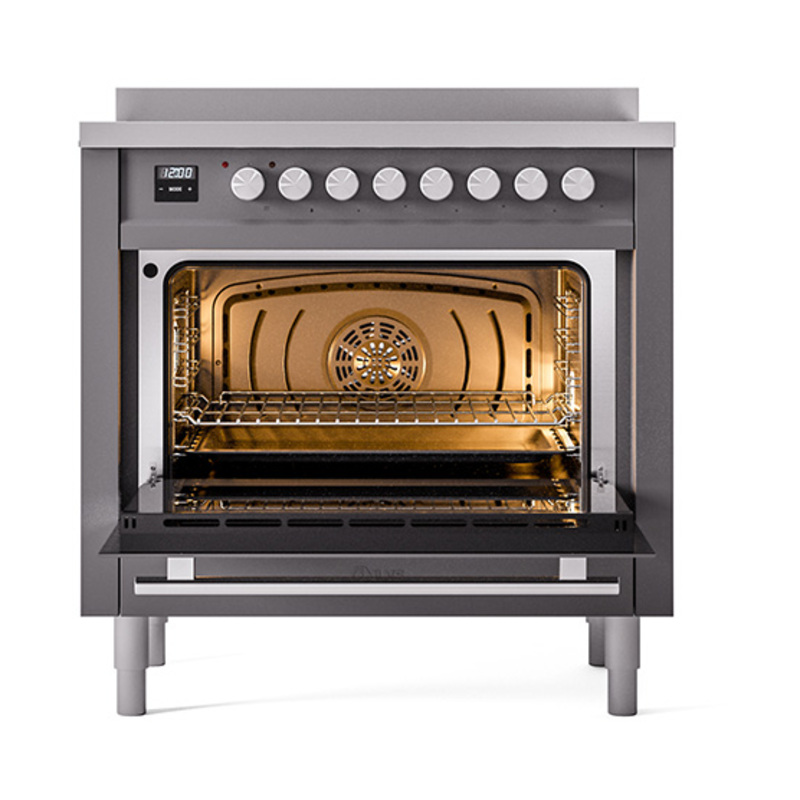 ILVE_UPI366QMPMG_Professional_Plus_II_oven_door_opened