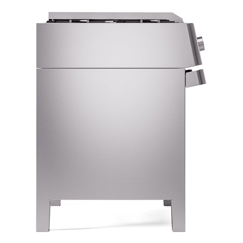 ILVE UPM09FDS3 Panoramagic 36" Dual Fuel Range ILVE_UPM09FDS3SS_Panoramagic_Dual_Fuel_Range_Left_Angle