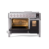 ILVE UPM12FDS3SS Panoramagic 48" Dual Fuel Range, main oven door opened