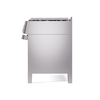 ILVE UPM12FDS3SS Panoramagic 48" Dual Fuel Range, right side view