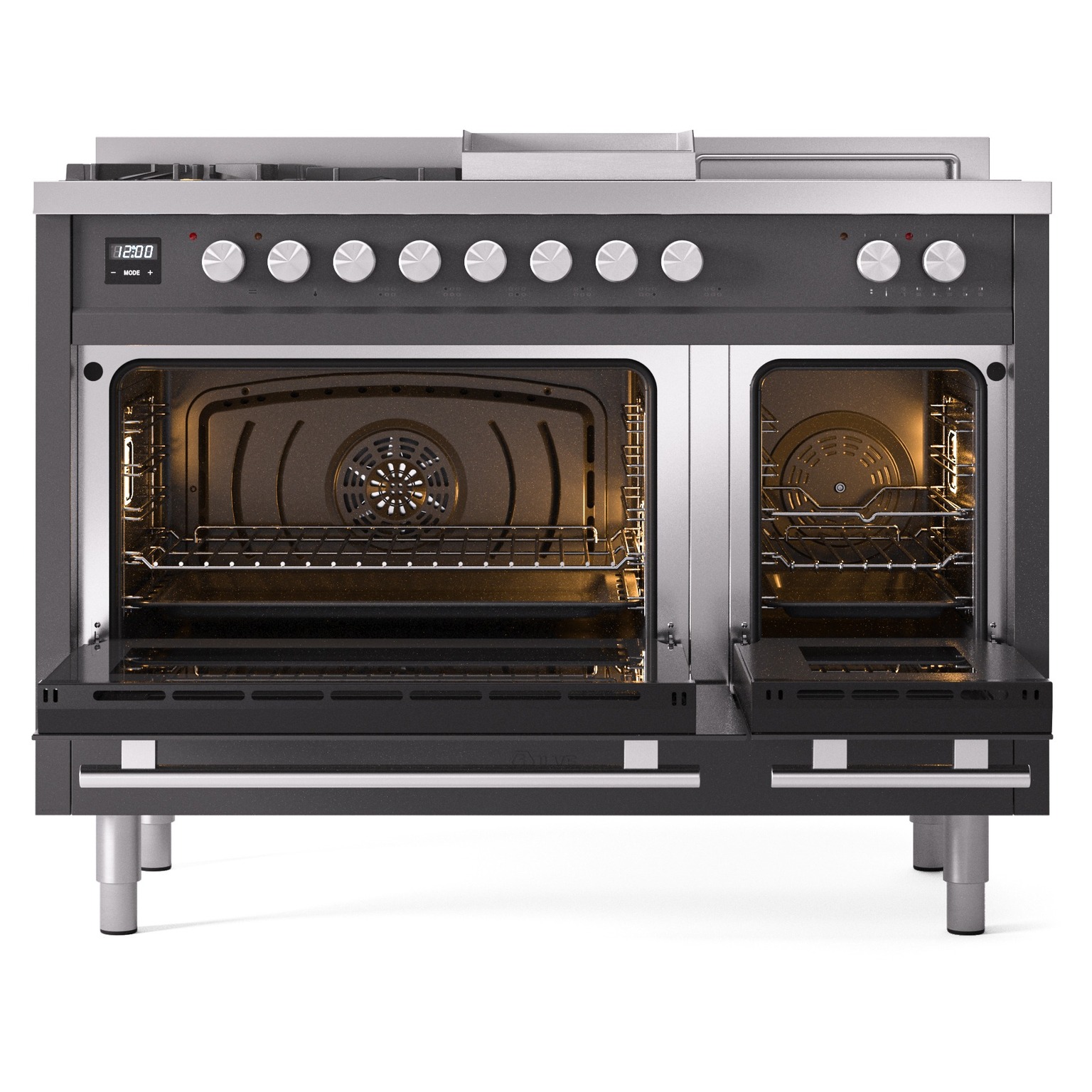 ILVE_UP48FSWMPMG_Professional_Plus_II_oven_door_opened