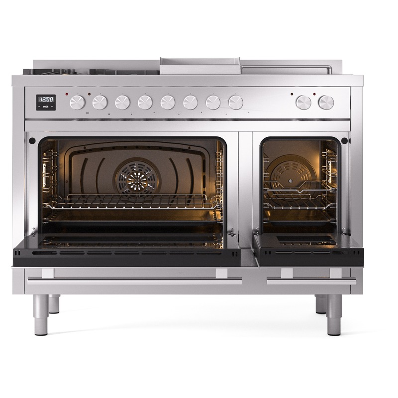 ILVE_UP48FSWMPSSLP_Professional_Plus_II_oven_door_opened