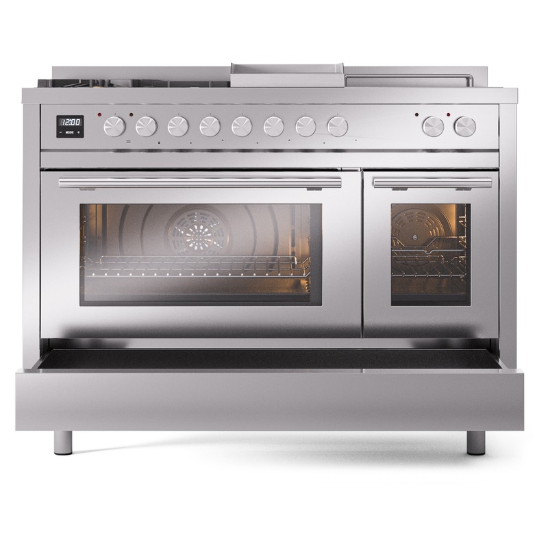 ILVE_UP48FSWMPSSLP_Professional_Plus_II_drawer_opened