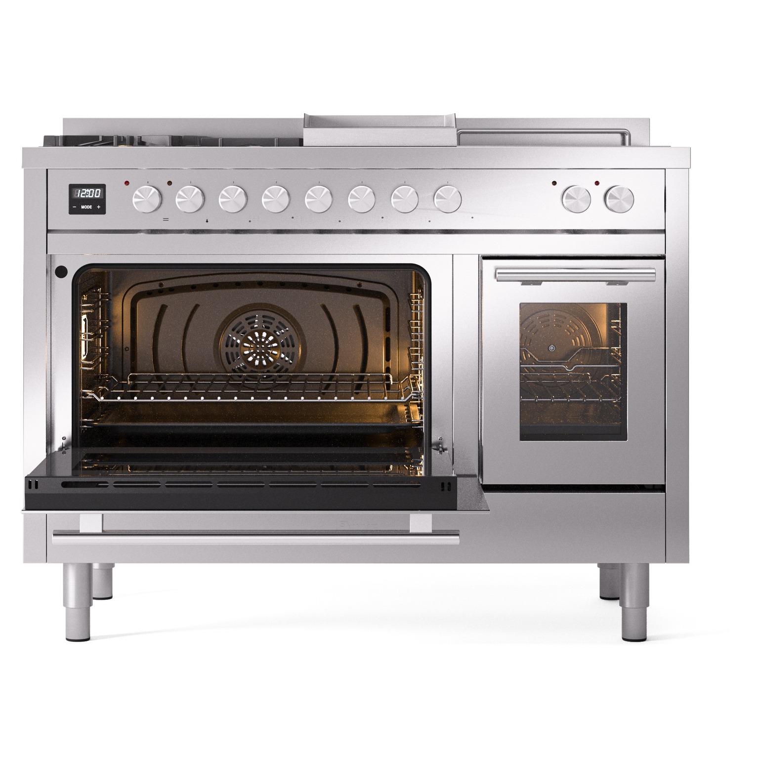 ILVE_UP48FSWMPSS_Professional_Plus_II_main_oven_door_opened