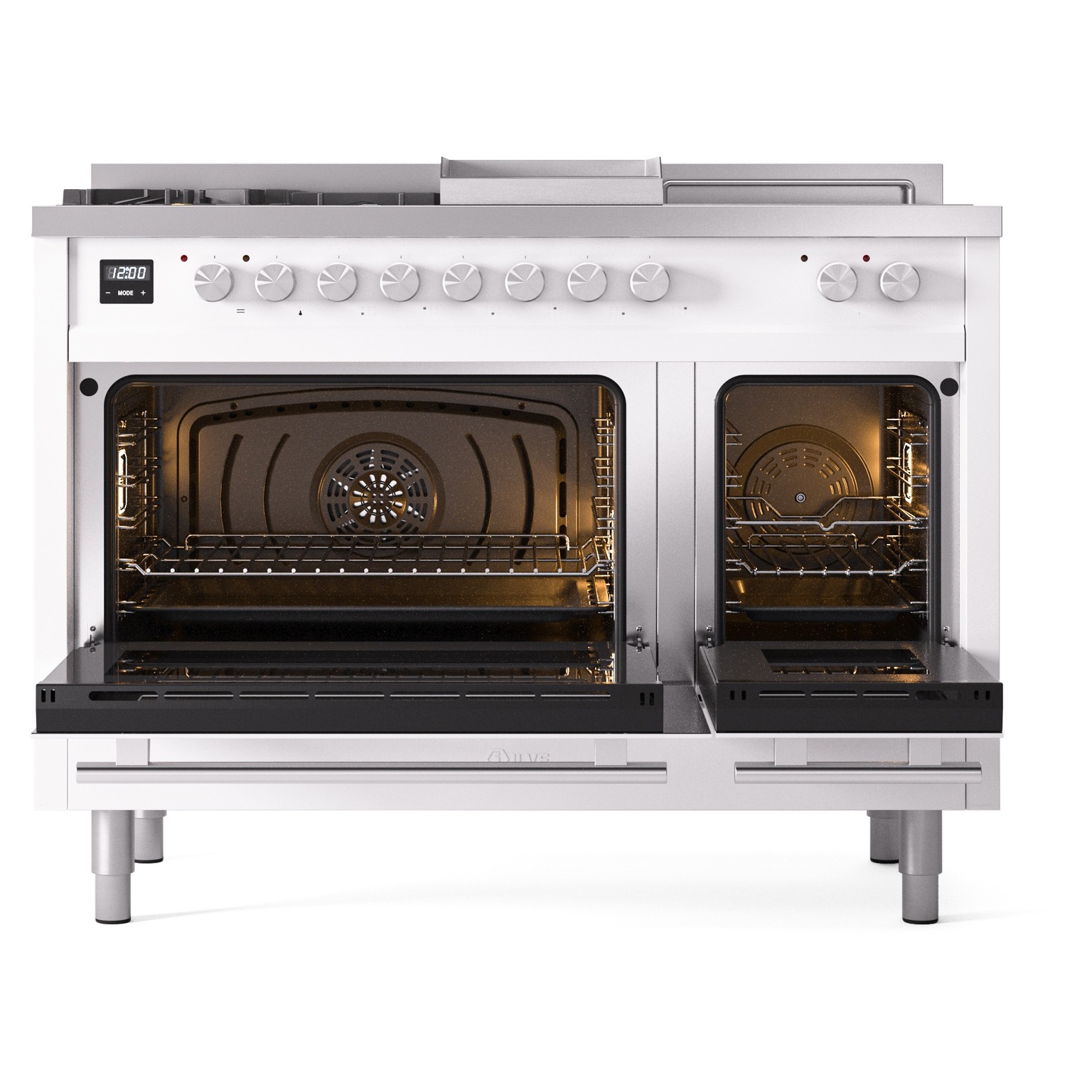 ILVE_UP48FSWMPWHLP_Professional_Plus_II_oven_door_opened