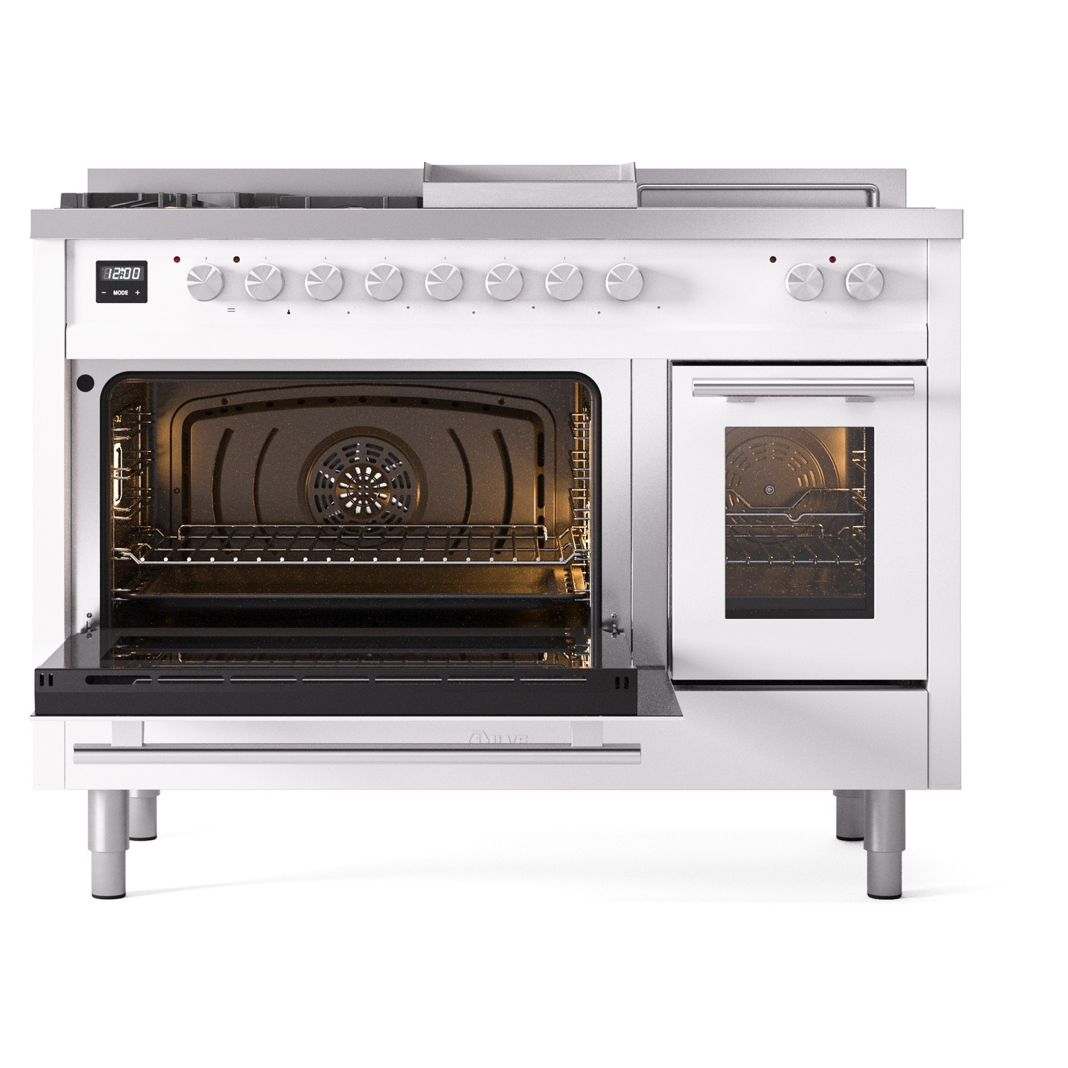 ILVE_UP48FSWMPWHLP_Professional_Plus_II_main_oven_door_opened