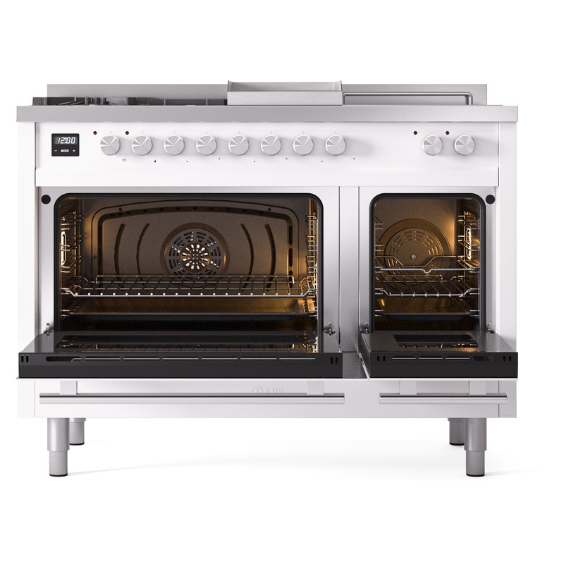 ILVE_UP48FSWMPWH_Professional_Plus_II_oven_door_opened