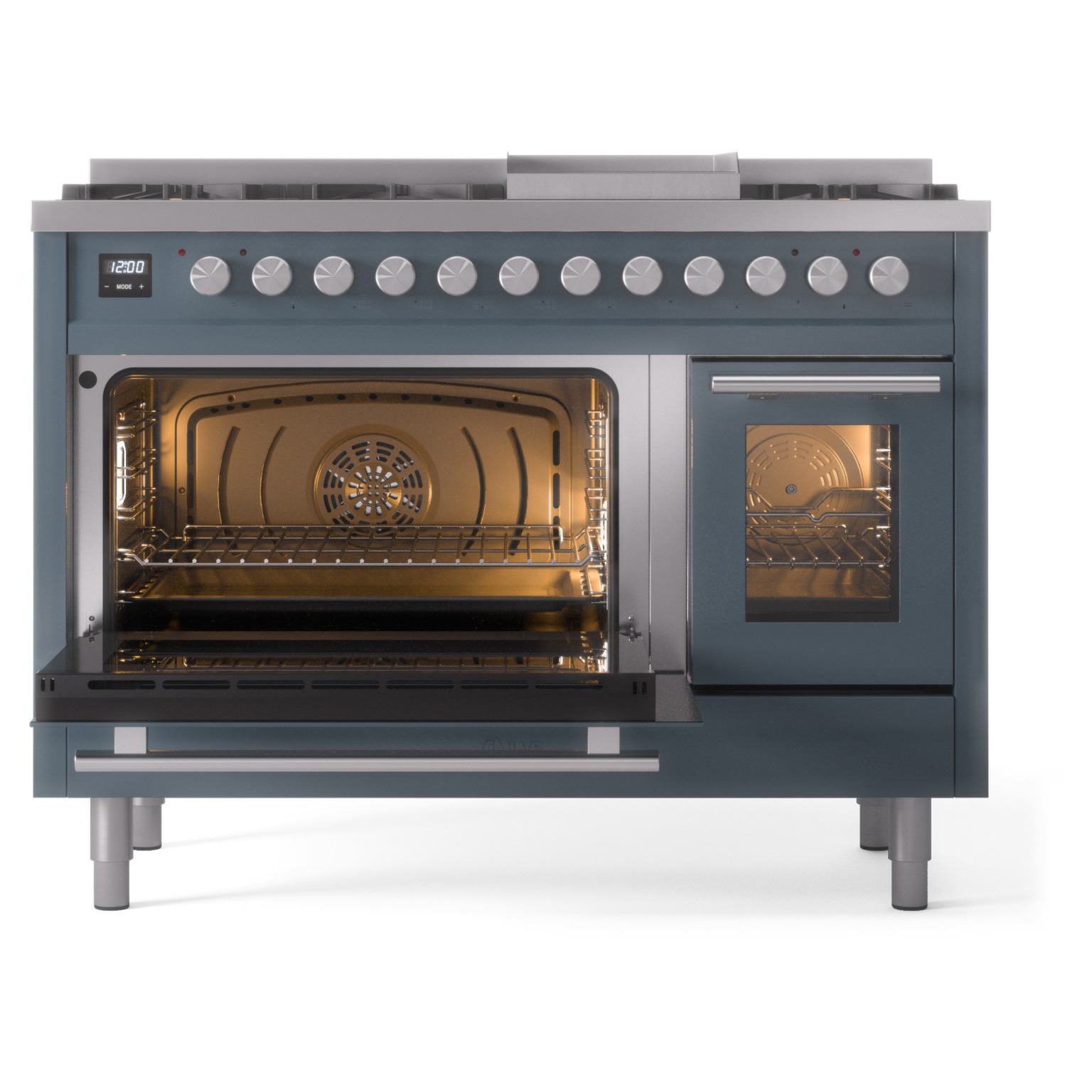 ILVE_UP48FWMPBGLP_Professional_Plus_II_main_oven_door_opened