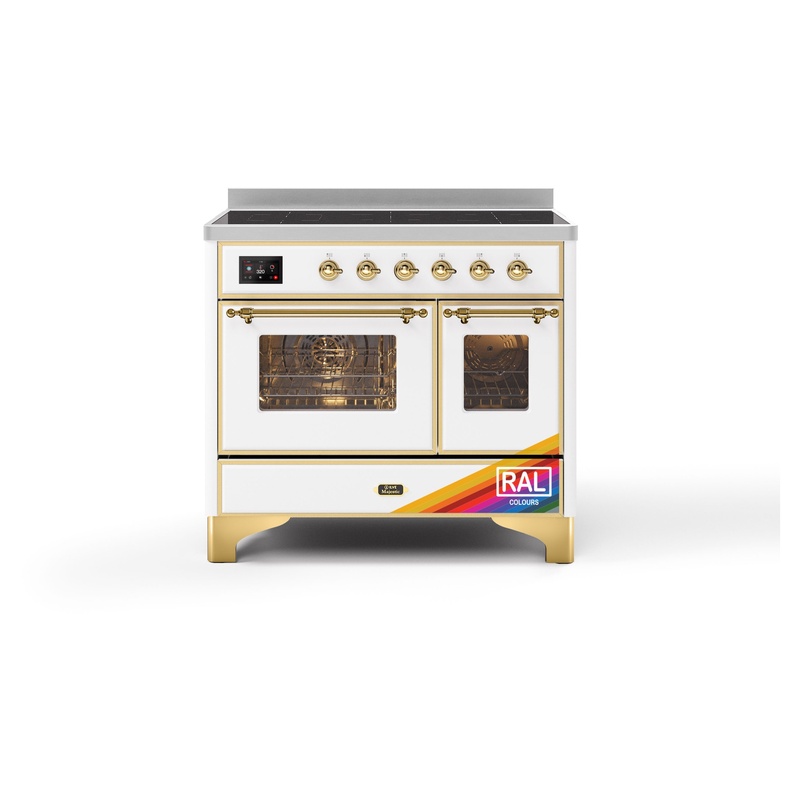 ILVE UMDI10NS3RAG Majestic II 40" Induction Range (Triple Glass Door, RAL, Brass)