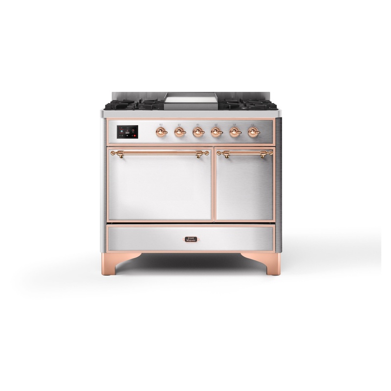 ILVE UMDI10QNS3SSP Majestic II 40" Induction Range (Solid Door, Stainless Steel, Copper)