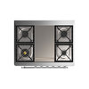 ILVE_UM09FDNS3BGC_Majestic_II_36_Dual_Fuel_Range_cooktop