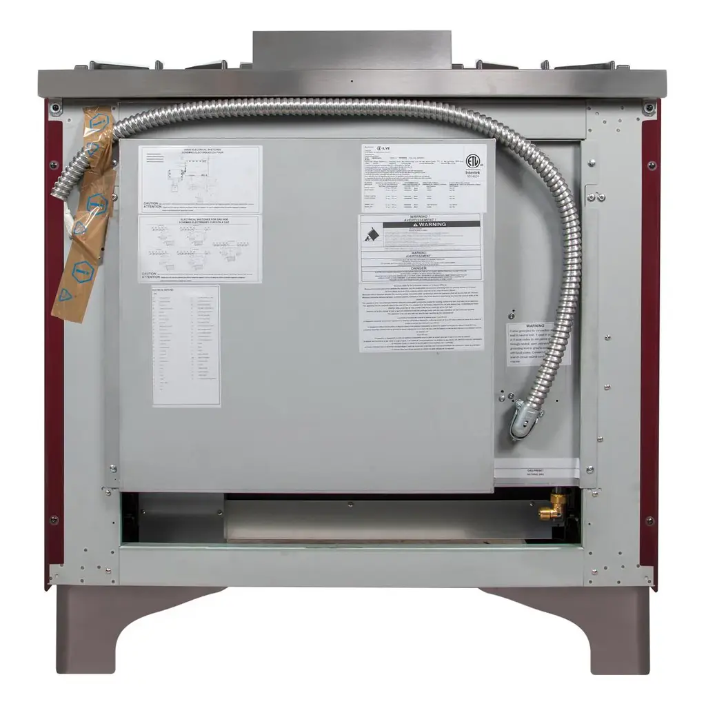 ILVE_UM09FDNS3BUC_Majestic_II_36"_Dual_Fuel_Range_rear_view