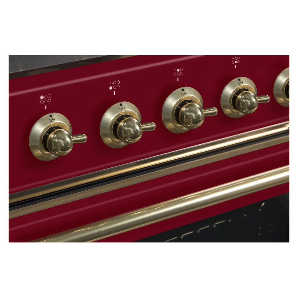ILVE_UM09FDNS3BUG_Majestic_II_36"_Dual_Fuel_Range_knobs