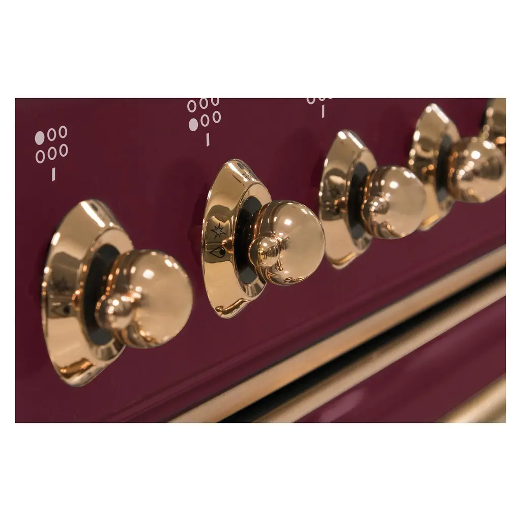 ILVE_UM09FDNS3BUP_Majestic_II_36"_Dual_Fuel_Range_knobs