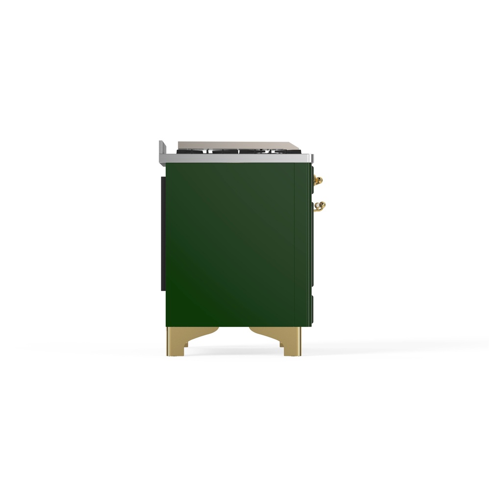 ILVE_UM09FDNS3EGGLP_Majestic_II_36"_Dual_Fuel_Range_Left_Angle