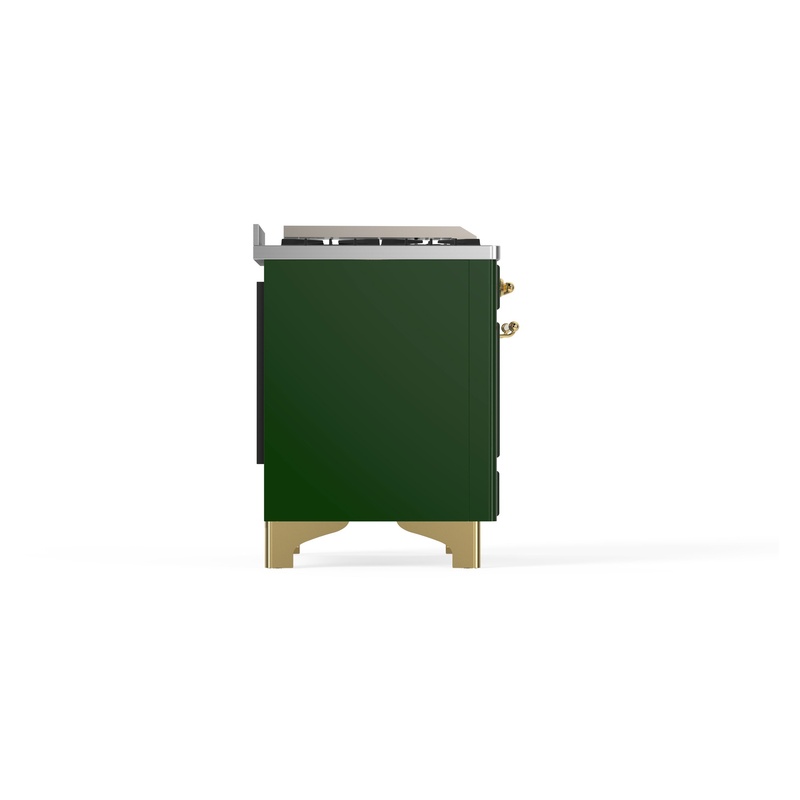 ILVE_UM09FDNS3EGGLP_Majestic_II_36"_Dual_Fuel_Range_Left_Angle