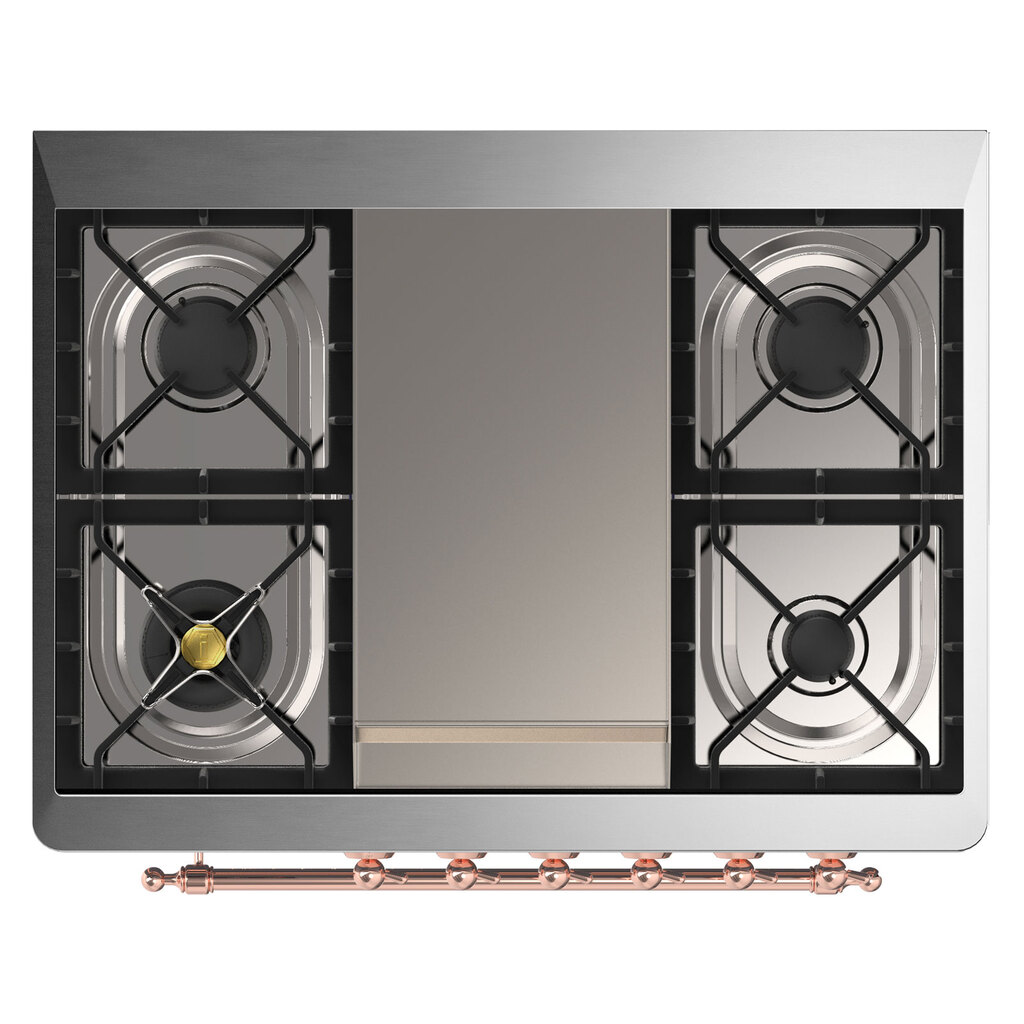 ILVE_UM09FDNS3RAP_Majestic_II_36"_Dual_Fuel_Range_cooktop