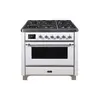 ILVE_UM09FDNS3WHC_Majestic_II_36"_Dual_Fuel_Range_front_angle