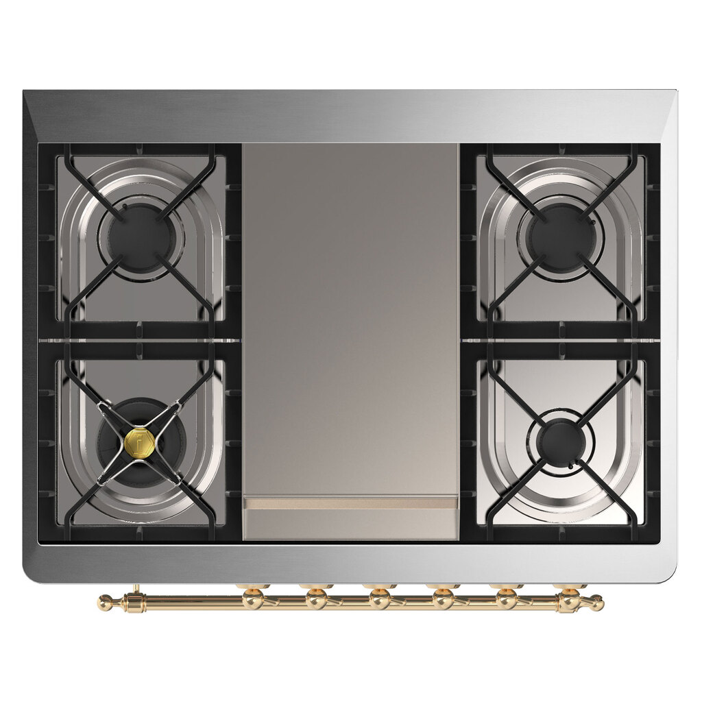 ILVE_UM09FDNS3WHG_Majestic_II_36_Dual_Fuel_Range_cooktop