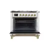 ILVE_UM09FDNS3WHG_Majestic_II_36"_Dual_Fuel_Range_oven_opened
