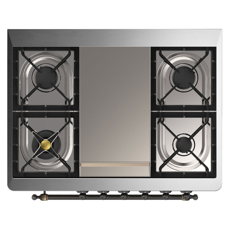 ILVE_UM09FDQNS3RABLP_Majestic_II_36"_Dual_Fuel_Range_cooktop
