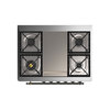 ILVE_UM09FDQNS3RAB_Majestic_II_36"_Dual_Fuel_Range_cooktop