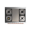 ILVE_UM09FDQNS3RAPLP_Majestic_II_36"_Dual_Fuel_Range_cooktop