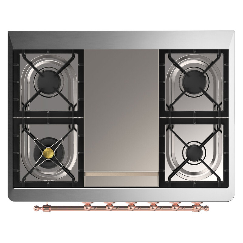ILVE_UM09FDQNS3RAP_Majestic_II_36"_Dual_Fuel_Range_cooktop