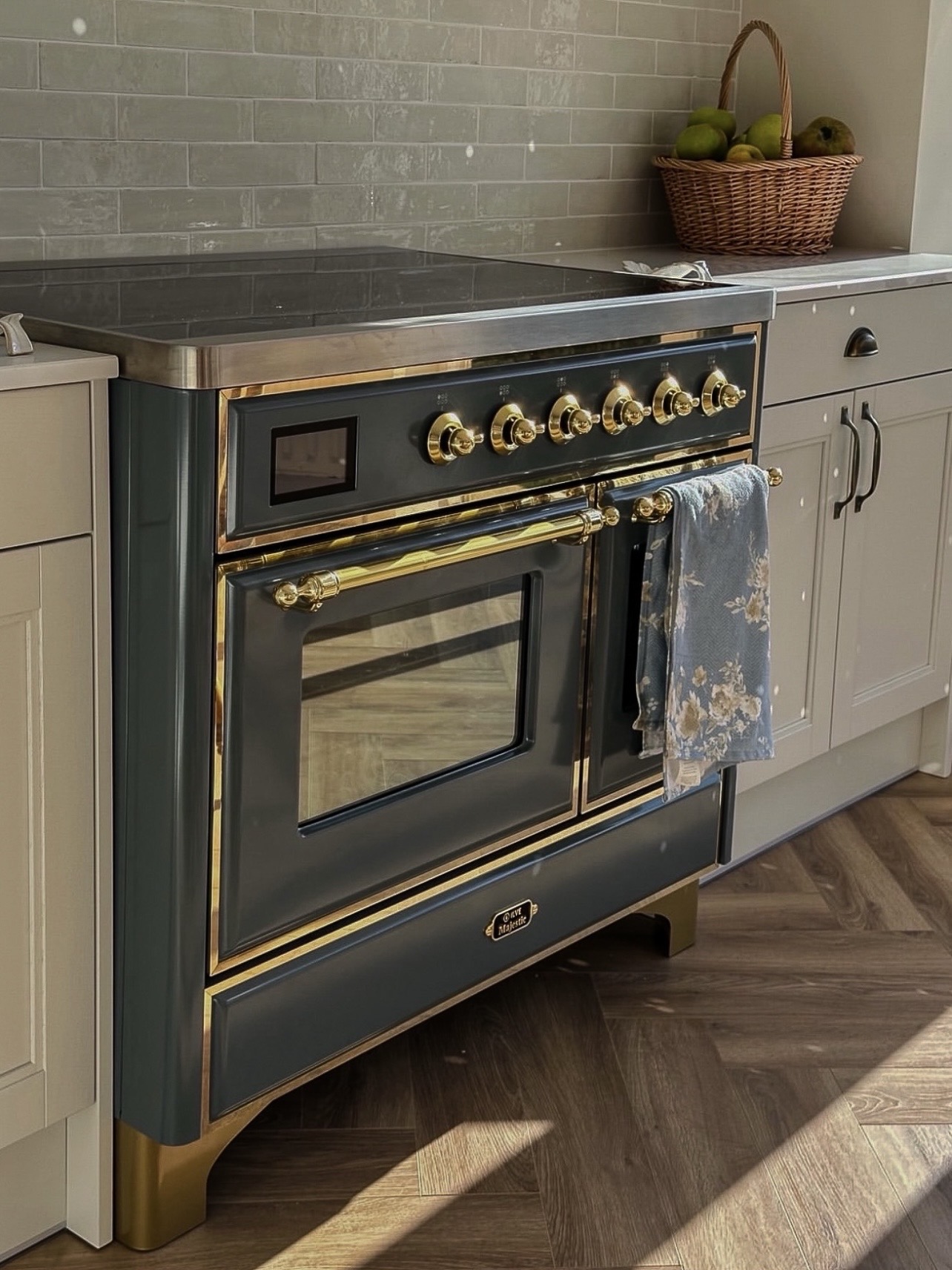 Styled luxury kitchen with ILVE range and decor