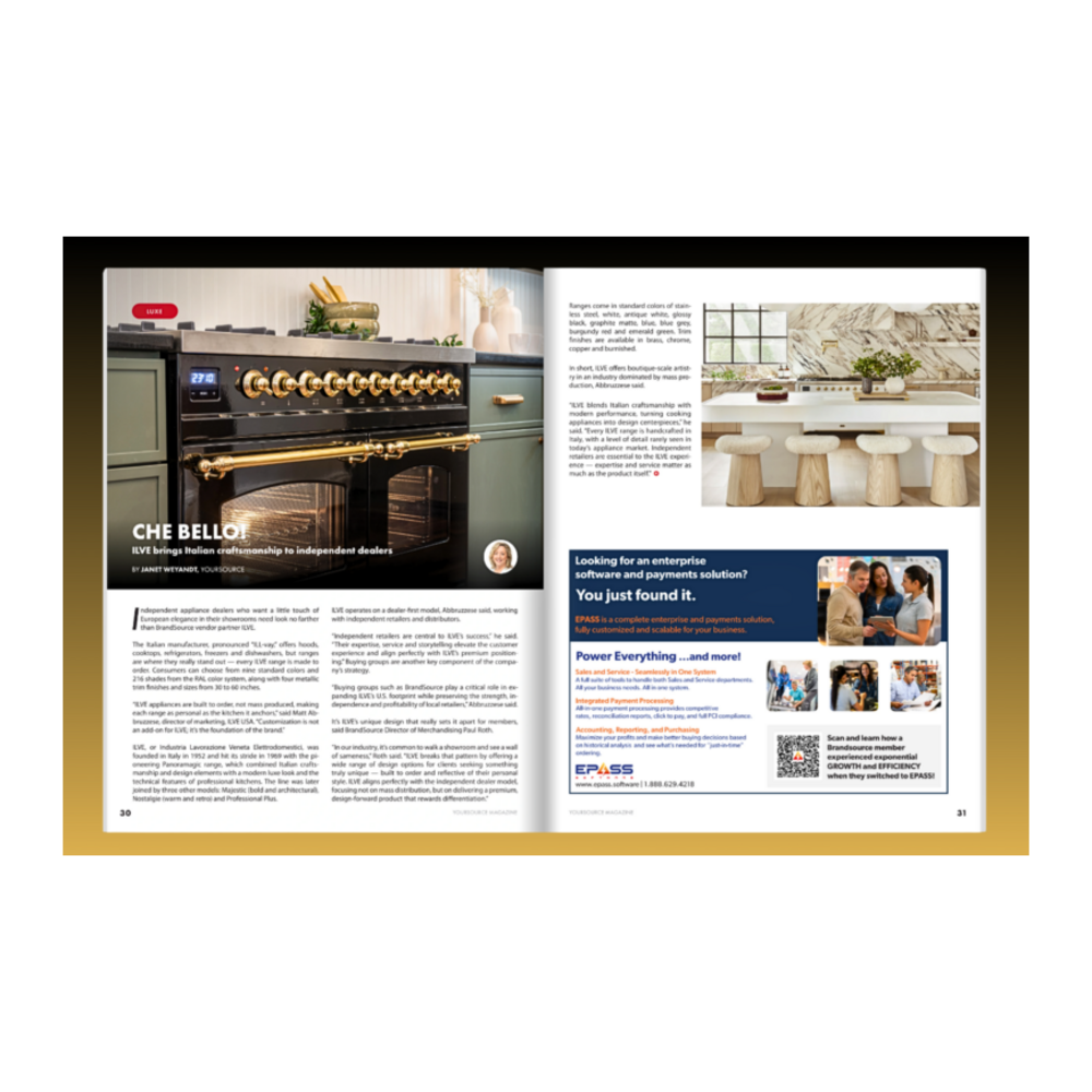 BrandSource Magazine ILVE Feature 2026 PRINT - Che Bello!