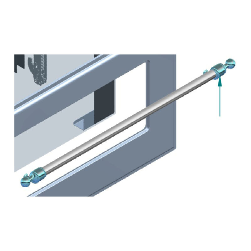 ILVE Parts EA4270003000008 Majestic/Nostalgie II Chrome Handle for UOV 80 E3 Ovens (A/116/27/08)