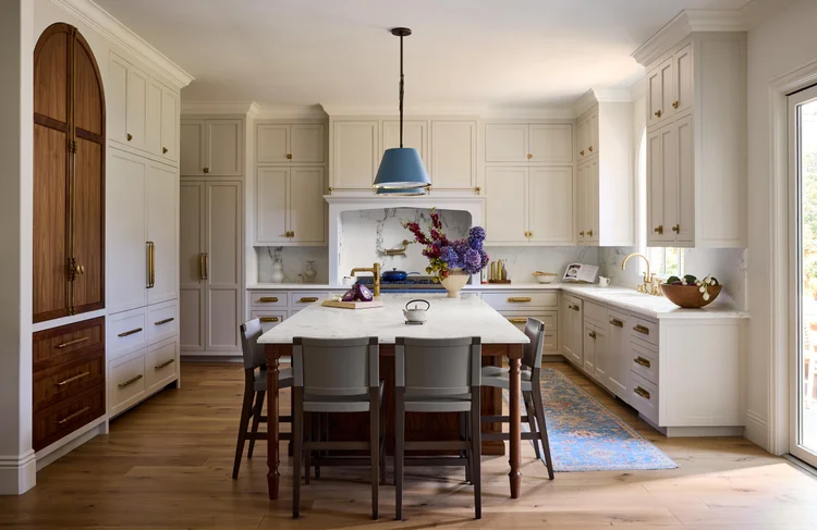 East coast wide view of kitchen