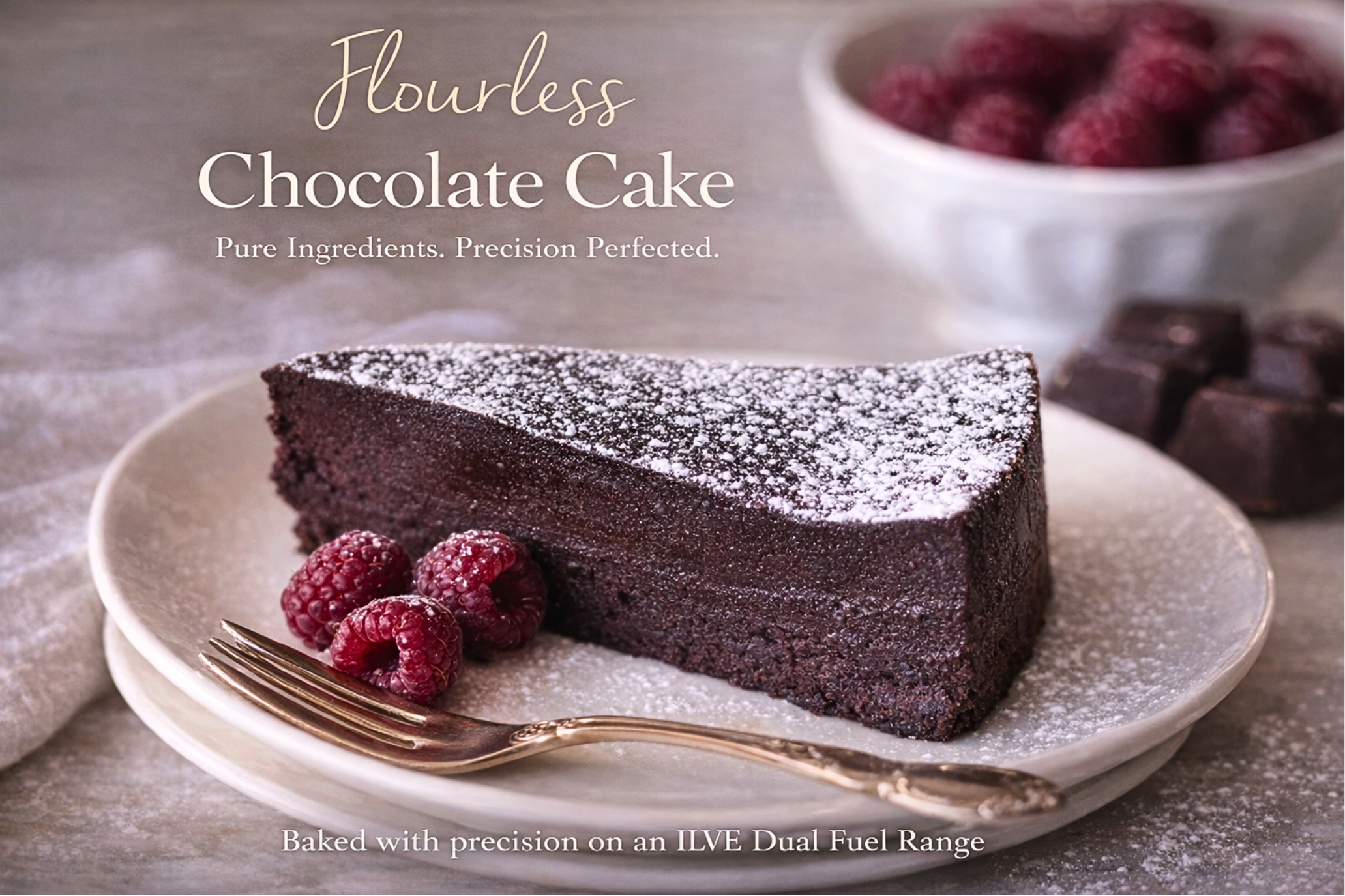 FLOURLESS CHOCOLATE CAKE BLOG HEADER IMAGE