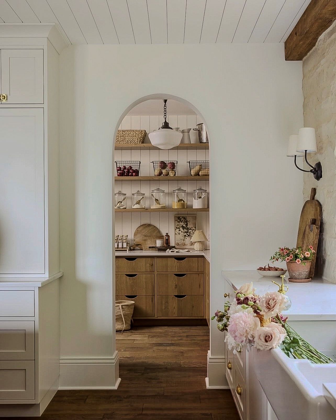 ILVE Brass and white kitchen