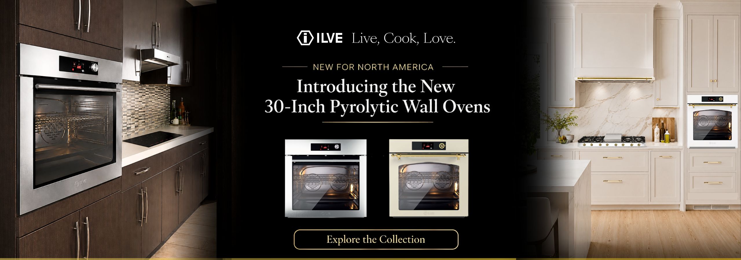 ILVE 30-inch Wall Ovens Banner