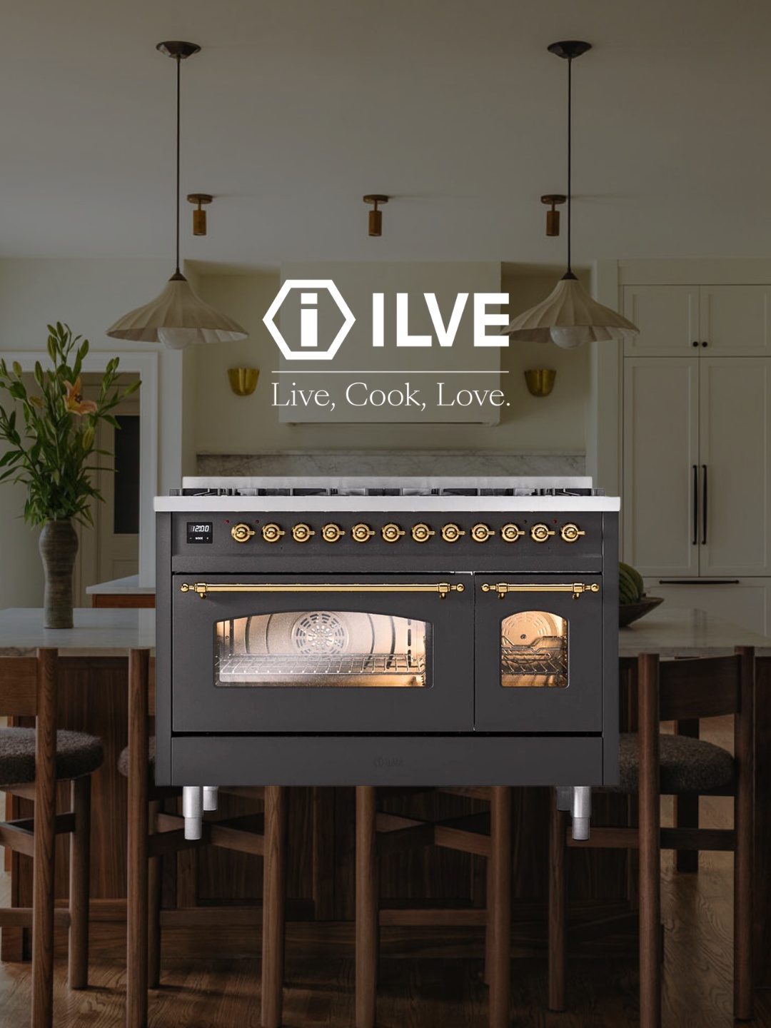 ILVE Nostalgie II 48 inch Dual Fuel Range poster