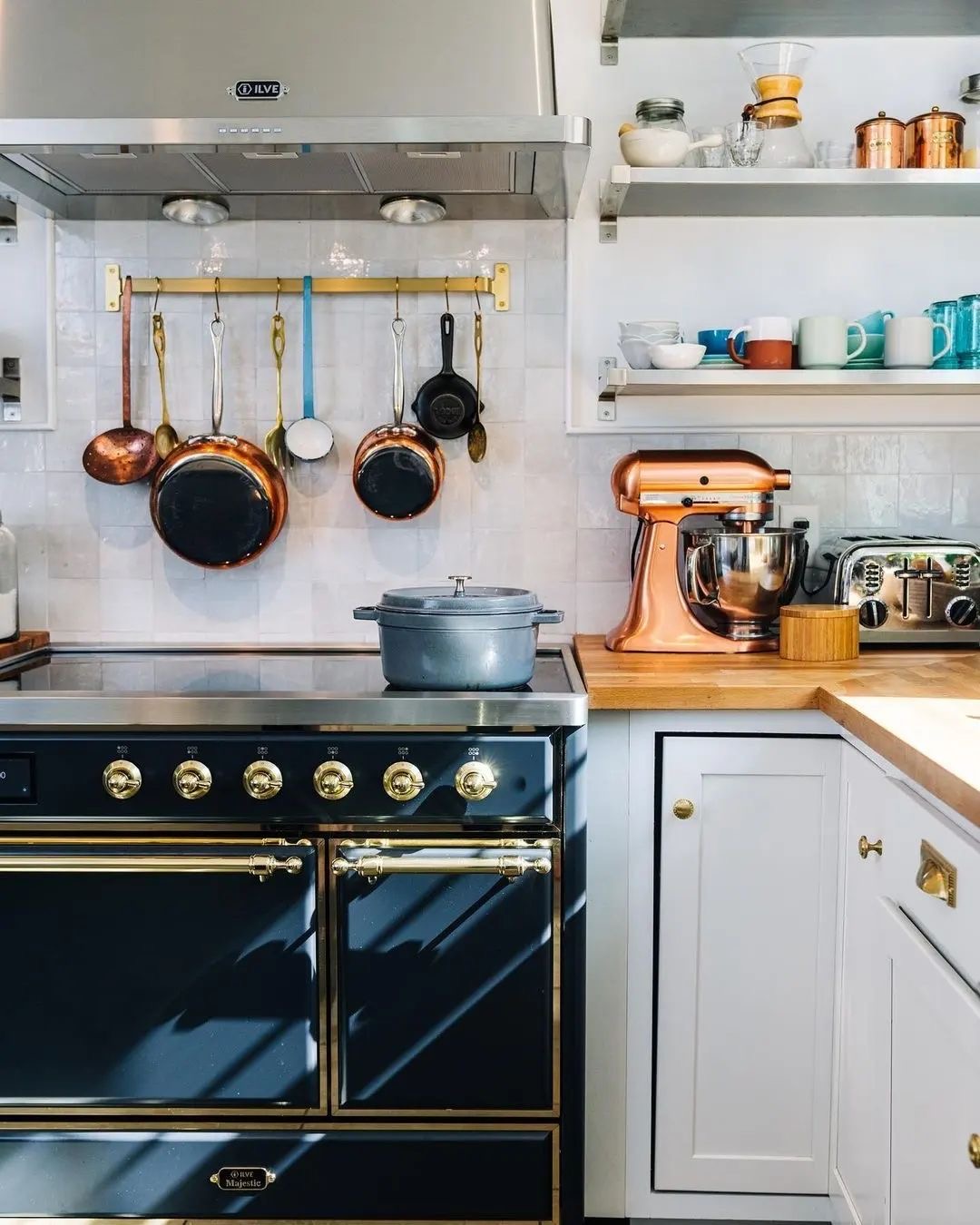 Efficient induction cooking in modern kitchen setup