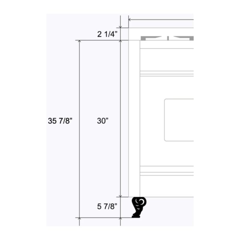 ILVE KG42212 Scroll Claw Leg (Sold by Individual Leg)