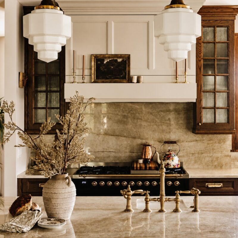 Old World Elegance luxury kitchen view