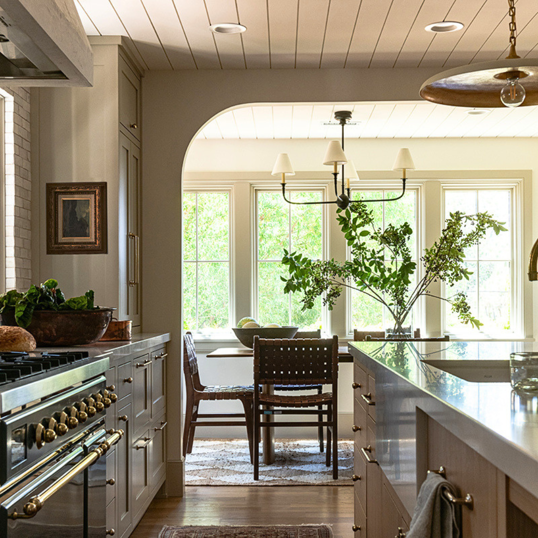 Skyline Cottage Kitchen in Utah Featuring ILVE Majestic Solid Door Range