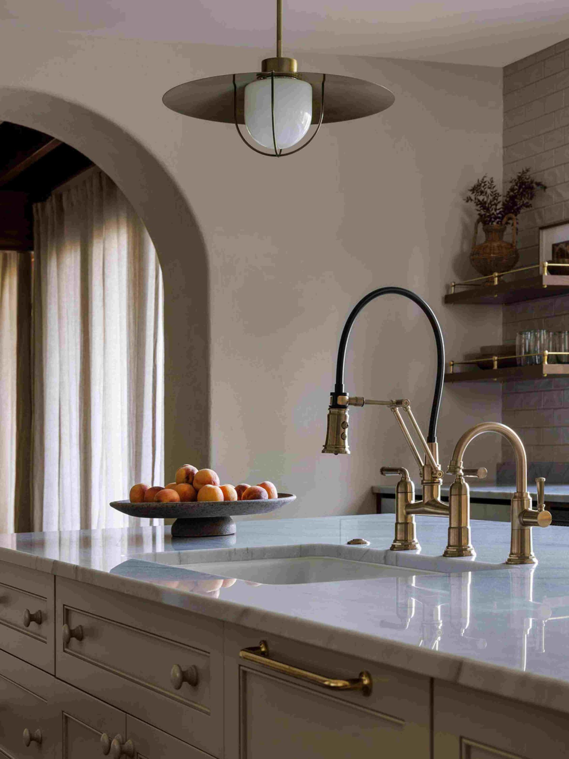 Spanish Revival kitchen island scaled