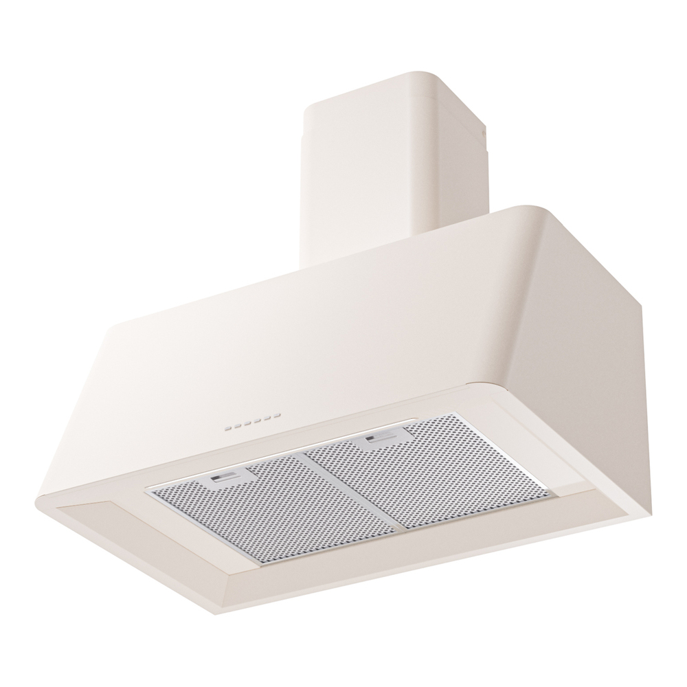 ILVE UAG30AW Nostalgie II 30 inch Wall Mount Range Hood with 600 CFM, 3 Speed + Intensive, Front LED Light Bar (Antique White) 3 ILVE UAG30AW Nostalgie 30" Range Hood, bottom angled view