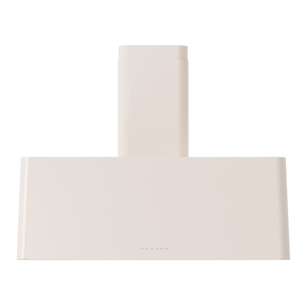 ILVE UAG36AW Nostalgie II 36 inch Wall Mount Range Hood with 600 CFM, 3 Speed + Intensive, Front LED Light Bar (Antique White) 1 UAG36AW