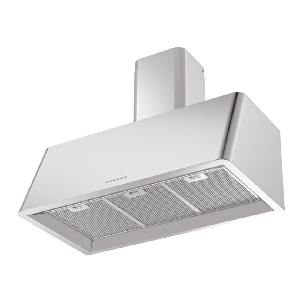 ILVE UAG36SS Nostalgie 36" Range Hood, bottom angled view