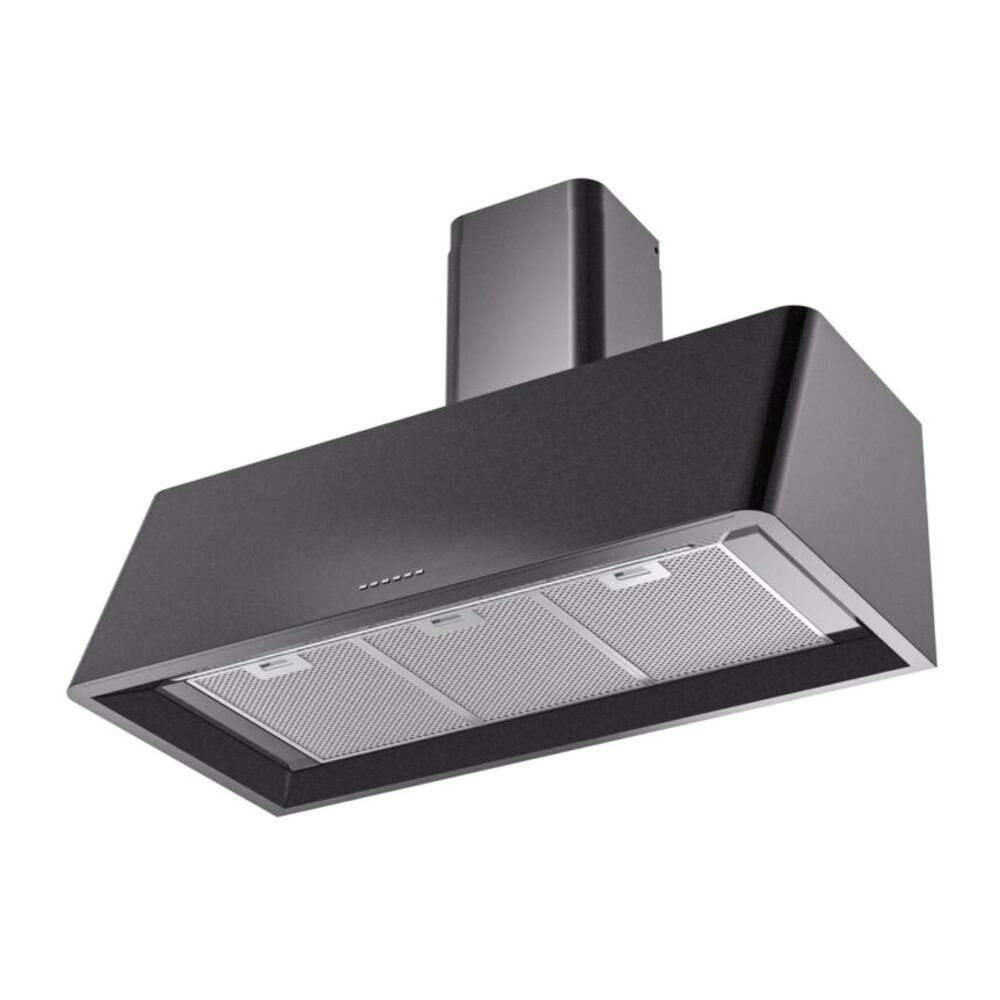 ILVE UAG40BK Nostalgie 40" Range Hood, bottom angled view