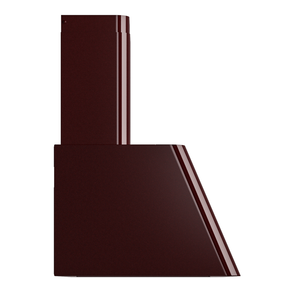 ILVE UAG40BU Nostalgie II 40 inch Wall Mount Range Hood with 600 CFM, 3 Speed + Intensive, Front LED Light Bar (Burgundy) 4 ILVE UAG40BU Nostalgie 40" Range Hood, side view