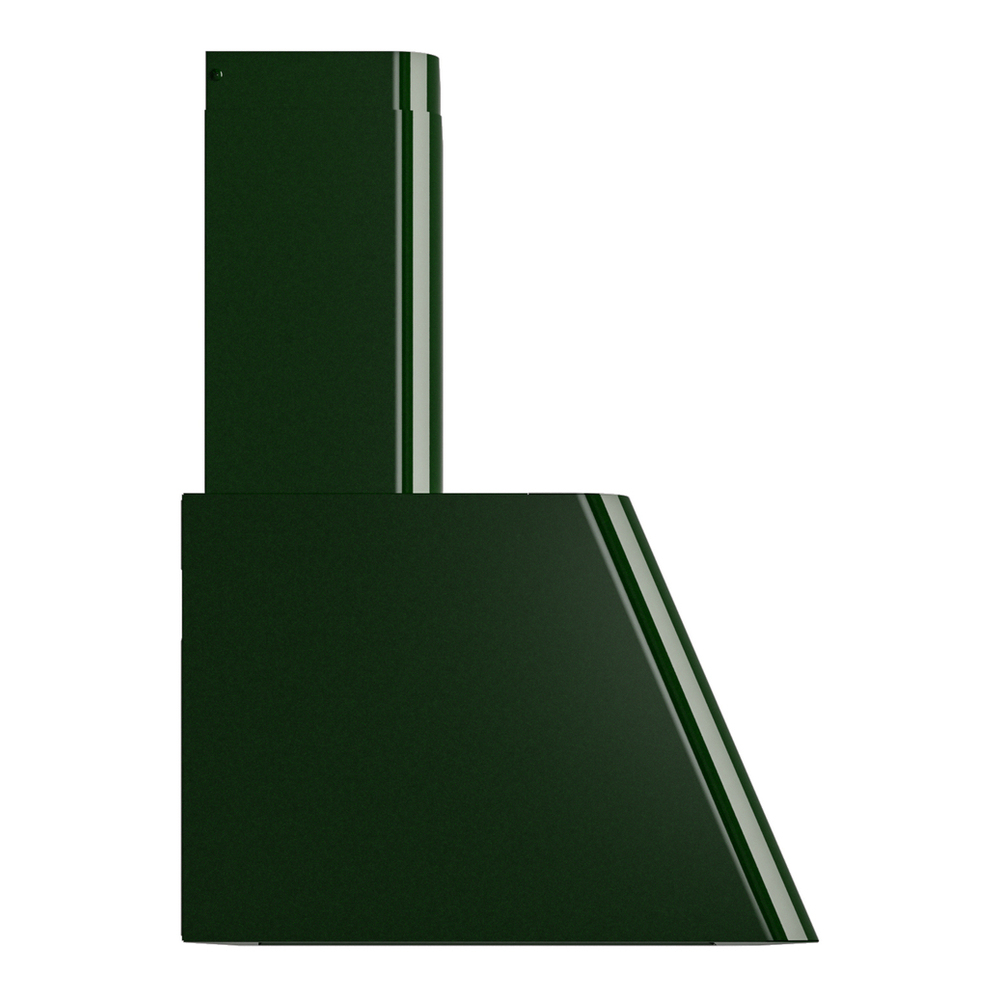 ILVE UAG40EG Nostalgie II 40 inch Wall Mount Range Hood with 600 CFM, 3 Speed + Intensive, Front LED Light Bar (Emerald Green) 4 ILVE UAG40EG Nostalgie 40" Range Hood, side view