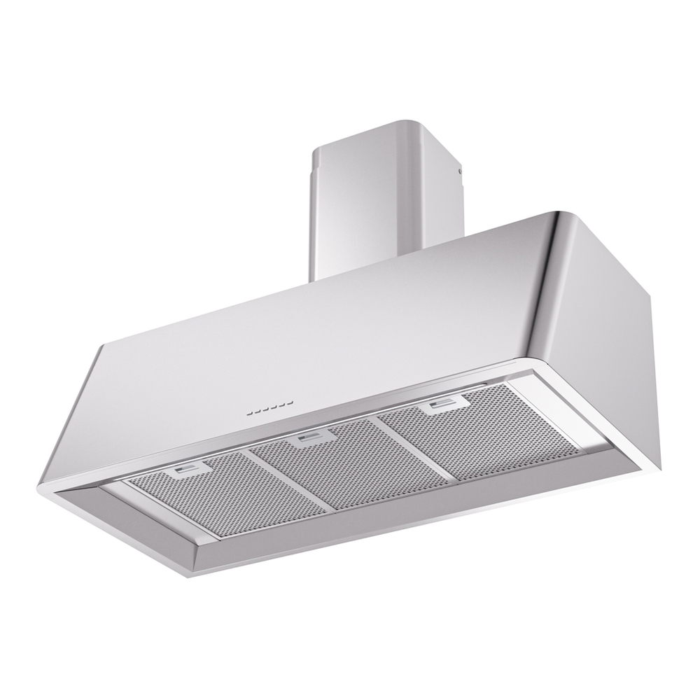 ILVE UAG40SS Nostalgie II 40 inch Wall Mount Range Hood with 600 CFM, 3 Speed + Intensive, Front LED Light Bar (Stainless Steel) 3 ILVE UAG40SS Nostalgie 40" Range Hood, bottom angled view