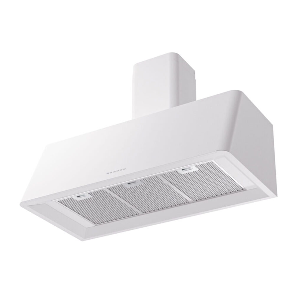 ILVE UAG40WH Nostalgie 40" Range Hood, bottom angled view